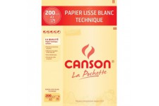 CANSON Pochette dessin technique A3 10 feuilles 200g/m²