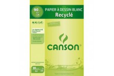 Canson Bloc Papier a  dessin A4 21 x 29,7 cm 50 feuilles Blanc