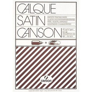 Canson Calque Satin 200757201 Papier calque A4 21 x 29,7 cm Translucide