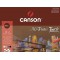 CANSON Papier MI-TEINTES® (nid-d'abeilles) Touch - Bloc 12 feuilles - colle grand cote 24x32 335g/m² 6 couleurs assorties