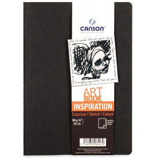 CANSON Carnet de dessins ARTBOOK INSPIRATION, A4, noir,