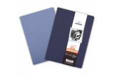 Canson Carnet de dessin Cahier A4 avec Couverture Bleu Indigo/Bleu Lavande 21 x 29,7 cm 36 feuilles