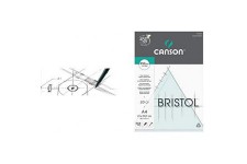 Canson Bloc Bristol, A4, 250 g/m2, Blanc