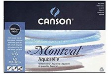 CANSON Blocs Colle Petit Cote 12 Feuilles Papier Dessin Montval A3 300g Aquarelle