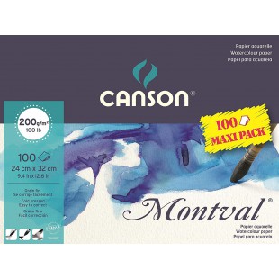 Canson Montval 807353 Bloc papier aquarelle