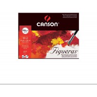 Canson Figueras Papier a  dessin 19 x 25 cm 10 feuilles Blanc naturel