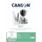 CANSON 1557, Papier Dessin Blanc, Grain Leger, 180gsm, 110.5lb, Bloc Colle Petit Cote, A3-29,7x42cm, Extra Blanc, 30feuilles