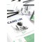 CANSON 1557, Papier Dessin Blanc, Grain Leger, 180gsm, 110.5lb, Bloc Colle Petit Cote, A3-29,7x42cm, Extra Blanc, 30feuilles