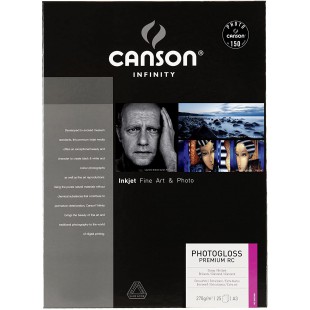 Canson infinity - Gloss Premium RC - 206231004 - Papier Photo - Format A3 - 25 feuilles - Blanc