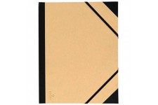 CANSON carton a  dessin studio kraft brun 2 elastiques 32 x 45 cm