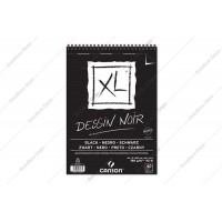 CANSON Lot de 5 Blocs 40 Feuilles Spirale XL Black A4 150g Noir