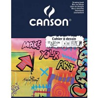 Canson Cahier Dessin, Uni, 120 g/m2, 170 x 220 mm