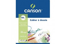 CANSON Cahier … dessin, uni, 120 g/m2, 170 x 220 mm