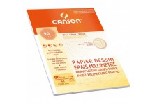 Canson Dessin Millimetre 200006135 Bloc 25 feuilles 90g A4 Bistre