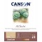 CANSON Papier MI-TEINTES® (nid-d'abeilles) - Bloc 20 feuilles 32X41 160g/m² Nuances de marron