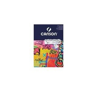 CANSON bloc 50 feuillets mobiles perforees dessin blanc Bristol A4 90g/m²