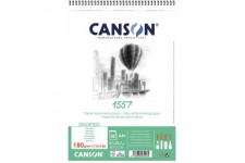 Canson Album spirale 21 x 29,7 30 h JA 1557 fin 180 g, blanc