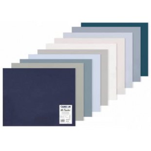 Pochette 10 feuilles Mi-teintes® 50x65 160g/m², coloris assortis tons froids (10)