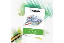 CANSON Bloc 30 feuilles GRADUATE Dessin - colle petit cote - Blanc A4 160g/m²