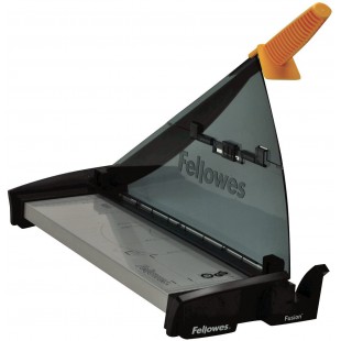 Fellowes Cisaille a levier Fusion Format A3 Capacite de coupe : 10 feuilles Noir/Jaune 5410901