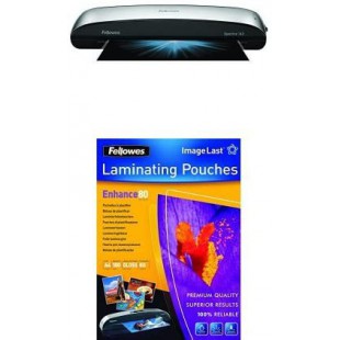 Fellowes Spectra Plastifieuse de Documents Format A3 + 100 pochettes Pochettes de plastification A4 80