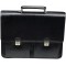  Attache Caisse "Veneto" Avec Compartiment pour Ordinateur Portable Cuir Noir Serrures Bandouliere Amovible Dimensions Externes: