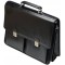  Attache Caisse "Veneto" Avec Compartiment pour Ordinateur Portable Cuir Noir Serrures Bandouliere Amovible Dimensions Externes: