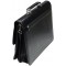  Attache Caisse "Veneto" Avec Compartiment pour Ordinateur Portable Cuir Noir Serrures Bandouliere Amovible Dimensions Externes: