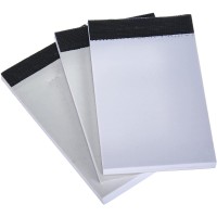 1009-3 blocs de rechange format A8 pour etui a  bloc-notes, bloc-notes de 50 feuilles, dimensions du bloc environ 9 x 5