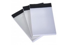 1009-3 blocs de rechange format A8 pour etui a  bloc-notes, bloc-notes de 50 feuilles, dimensions du bloc environ 9 x 5