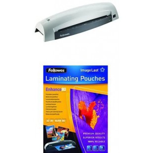 Fellowes Lunar Machine a  plastifier A3 + 25 Pochettes de Plastification ImageLast A3 80 Microns