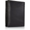 Portefeuille en Cuir Nappa de qualite superieure - Dimensions : env. 12 x 10 x 2 cm - 12 cm - Noir