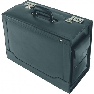 Pilotenkoffer Ancona, Aktenkoffer aus echtem Leder, Handgepack Dokumentenkoffer mit Hangeregister Bagage Cabine, 45 c