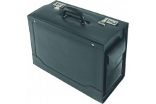 Pilotenkoffer Ancona, Aktenkoffer aus echtem Leder, Handgepack Dokumentenkoffer mit Hangeregister Bagage Cabine, 45 c