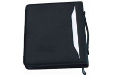  Serviette classeur 4 Anneaux "AREZZO" A4 Similicuir Noir