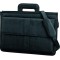 Ref 41024 Sacoche porte-documents zippee Plusieurs compartiments Bandouliere Imitation cuir Noir (Import Royaume Uni)