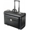 Silvana 92301 Valise Pilote en Cuir synthetique Noir 48 x 39,5 x 23 cm