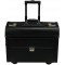 Silvana 92301 Valise Pilote en Cuir synthetique Noir 48 x 39,5 x 23 cm