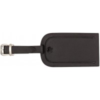 Universal Leder Kofferanhanger, Gepackanhanger mit verdecktem Adressfeld ca. 11,5 a— 6,5 cm Etiquette 12 Centimeters Noir (Schwa