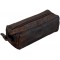 Trousse en cuir de vachette de Pride and Soul Gris/marron