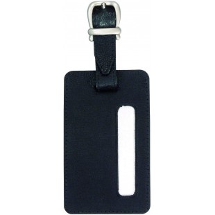 Alassio 43118 Porte-etiquette pour valise en cuir veritable 11,5 x 7 cm 20 g (Noir) (Import Allemagne)