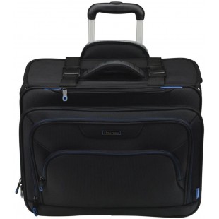 Businesstrolley PIONEER, Pilotenkoffer aus Polyester, Businesskoffer mit Organizer-Fach Bagage cabine 47 centimeters 28 Noir (Sc