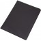 BALACCO 30181 Conferencier A4 en polyester avec bloc A4, compartiment pour cartes de visite et passant pour stylo Noir 31,5 x 25