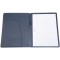 30182 Porte-documents A4 BALACCO en polyester Bleu 31,5 x 25 x 2 cm, avec bloc d'ecriture A4, compartiment pour cartes de visite