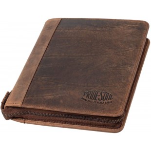Pride & Soul 30123 Organiseur A5 Chrono en cuir veritable Marron 27 x 20,5 cm