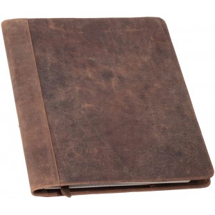Pride & Soul 30122 Porte-documents A4 Winston en cuir veritable Marron 32 x 26 cm