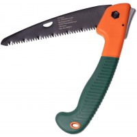 TerCasa® Scie a  main pliante avec fermeture de securite - Longueur de la lame : 16 cm - Lame de scie en acier inoxydable - Pour