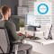 Fellowes Support Ergonomique pour Moniteur Gris Platine/Gris Fonce