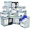 Lot de 10 : Fellowes 0027701 Boite d'Archives Banker Box System A4 Montage Automatique - Dos de 15cm Bleu