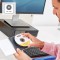Fellowes Disque nettoyant pour la lentille de CD/DVD, nettoyage rapide, 99761